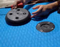 The stable anchorage for the mast base can also be removed for swinging and SUPing