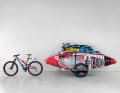 Take your bike to the spot and still have everything with you: the Reacha Sport bike trailer is designed for transporting boards and other equipment.