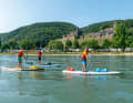 The current on the Rhine allows us to make rapid progress between Bingen and St. Goar - but should not be underestimated.  There is plenty to see: castles, ruins, fortresses ...