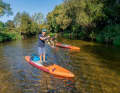 On this beautiful late summer's day, we are the only paddlers on the Wörnitz.