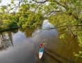 South of the Allermöhe regatta course, it becomes quiet and picturesque.