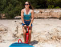 Tipp vor allem für leichte Paddler: Einfach mal etwas  geringeren Druck im SUP  ausprobieren. Kostet ja nichts. Und zwei psi weniger sparen schon viel Kraft.