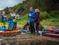 "The rain and wind really got to me, but paddling with friends - and sitting around the campfire together at the end of the day with dinner from the bag - makes you forget that quickly." (Emely Siewert)