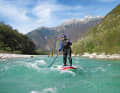 Christina Bauer from supsafety.de on her favourite river, the Soca.