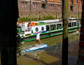 Kleiner Speedcheck von Kai mit einer Barkasse in der Speicherstadt
