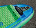 Kickpad at the rear of the Starboard: If you manage to place your foot here, your turns will be really tight. The wedge-shaped elevation is more than just for show and provides good grip.