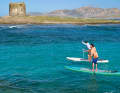 Für das Fotoshooting und die ersten Tests hatte es das SUP-Team Mitte Februar nach Sardinien (hier: Stintino) verschlagen. Die meisten Testkilometer haben die Boards jedoch anschließend auf bayerischen und norditalienischen Seen absolviert.