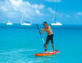 To continue the turn, move the paddle over to the other side...