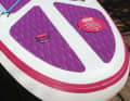 Large, split pads make it possible to fold the board lengthways.