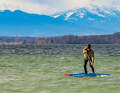 Extreme test: SUP editor-in-chief Stephan Gölnitz out and about in icy temperatures.