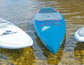 Shape-Elemente und Bugformen von Surfboards (Norden, links), aus dem Kanusport (Fanatic, Mitte) und vermutlich von Malibu-Shapes (Naish, rechts) sorgen für Vielfalt.