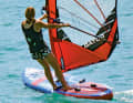 ... and is also suitable for windsurfing beginners.
