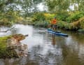Paddling through green nature, shortly after Nittenau.