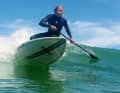 Andy likes to test wave and touring boards himself. In Cape Town, Klitmøller or at Westensee near Kiel.