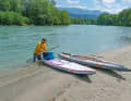The Drau invites you to take a break on the sandy beach.