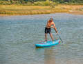 At the end of the movement, push the paddle towards the stern...