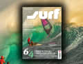 On the cover of surf 8/2023: Robby Swift in the magical light of Cloudbreak