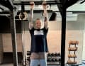 Active hanging strengthens the forearms, grip strength and shoulder muscles.