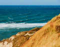 The spot can be easily overlooked from the almost 50 metre high Bulbjerg. The wave breaks on a reef and can produce several turns to leeward.