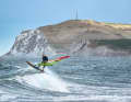 Wissant is the top spot in the region for experienced wave surfers. Jules Denel has trained to World Cup level here.