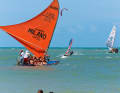 The tourist sailors in Cumbuco will probably not be able to glide despite the good wind.