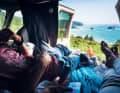 Travelling by van guarantees views that no hotel in the world can offer