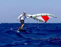 Driven by a strong Meltemi wind, Dimitris made his way from Athens to Crete