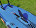 The optional centre fin is important in light winds to keep drift to a minimum.