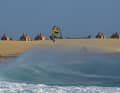 Another unforgettable shot: Moroccan Boujmaa Guilloul hovers over Ponta Preta on the Cape Verde island of Sal.