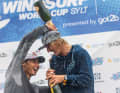 Winners among themselves: Lennart Neubauer (left) and Yentel Caers (right)