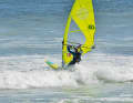 The aim when crossing waves is always to approach the wave as head-on as possible.
