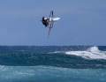 This is the coolest moment of the Cheese Roll, time seems to stand still. Hold your front hand close to your body and stretch out your back hand as you rotate around the mast.