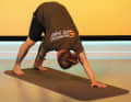Downward facing dog yoga exercise