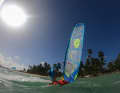 Goya Nexus: A compact sail made from a single mould: with super fluffy jibe handling.