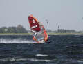 Good times can also be surfed at local spots. Many top speed spots are located in Europe. Fehmarn, here with Gunnar Asmussen, is a challenging event location - but not record-breaking.