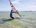 Now run a semi-circle upwind around the tip of the board