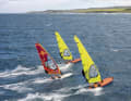 Freeriding on the North Shore. The strip of sand ahead is the world-famous Hookipa Bay.