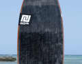 The hull is characterised by its long planing surface and minimal V-shape.