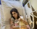 The 26-year-old describes the first few days and weeks following her pelvic surgery as extremely “brutal”.