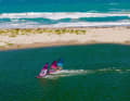 Cruising in the shallow waters of La Boca – the mouth of a tropical lagoon not far from Cabarete.