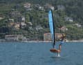 Vom trapezlosen Freeride-Foiler „Brian Talma 2.0“ (hier beim surf-Camp 2020) zum Vollblut-Racer und retour. Christian Breidbach kann auf eine  turbulente Foil-Karriere schauen.