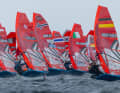 On the penultimate day of the iQFOiL races during Kiel Week, the conditions were again challenging with more than 25 knots