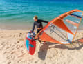 This is the easiest way, especially with smaller equipment. Here we tell you what you should bear in mind when carrying and storing sails and boards!