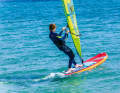 The solution: Make sure that you counteract the increasing sail pull with your body weight when pulling tight.