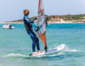 Now start luffing and watch your course. Depending on your equipment, riding ability and wind strength, you can change your course from half wind to about 30-40 degrees to the wind.
