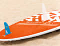 Short fin and a centre fin, or a daggerboard in the centre area - this is what a good children's board looks like