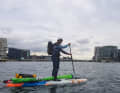 Paddling through Copenhagen.