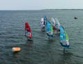There were nine foil eliminations in light winds.