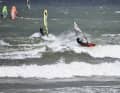 The Severne Pyro in the surf test