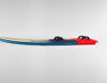 The board is slightly more stretched and has a flat rocker line - only the bow is curved upwards